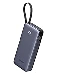 UGREEN Power Bank, 20000mAh 45W Schnellladen mit Integriertem USB-C Kabel & Bidirektionalem 45W PD, Externe Handyakkus Kompatibel mit Galaxy S25 Ultra/S25+, iPhone 17/16 Serie, iPad, Laptop und mehr