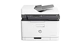 HP Color Laser 179fwg Multifunktions-Farblaserdrucker (Drucker, Scanner, Kopierer, Fax, WLAN, Airprint), weiß-grau