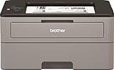 Brother HL-L2350DW Kompakter S/W-Laserdrucker (30 Seiten/Min., 64 MB, A4, echte 1.200x1.200 dpi, Duplexdruck, 250 Blatt Papierkassette, USB 2.0, WLAN), Hellgrau/Schwarz
