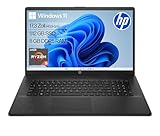 HP Laptop mit 17,3' FHD Display, AMD Ryzen 5 7520U, 8GB DDR5 RAM, 512 GB SSD, AMD Radeon-Grafik, Windows 11, QWERTZ, Schwarz inkl. 25 GB Dropbox-Speicher für 12 Mo