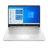 HP 14s-fq0216ng / 14s-fq0214ng (14 Zoll / HD) Laptop (AMD 3020e dual, 4GB DDR4 RAM, 64GB eMMC, AMD Radeon Grafik, Windows 10, QWERTZ-Layout inkl. Microsoft Office 365 Single) silber