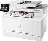 HP Color LaserJet Pro M283fdw Multifunktions-Farblaserdrucker (Drucker, Scanner, Kopierer, Fax, WLAN, LAN, Duplex, Airprint) weiß