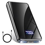 Power Bank,20000mAh Powerbank Schnellladefunktion 22,5W USB-C PD3.0 & QC4.0 Tragbarer Externer HandyAkkus mit LED Display/Taschenlampe,Kompatibel mit iPhone 17 Pro Max 16 15 14 Samsung Galaxy S25 Edg