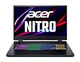 Acer Nitro 5 (AN517-55-78NJ) Gaming Laptop | 17, 3 FHD 144Hz Display | Intel Core i7-12700H | 16 GB RAM | 1 TB SSD | NVIDIA Geforce RTX 3070 Ti | Windows 11 | QWERTZ Tastatur | schwarz