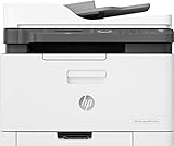 HP Color Laser 179fwg Multifunktions-Farblaserdrucker (Drucker, Scanner, Kopierer, Fax, WLAN, Airprint), weiß-grau, 4-in-1