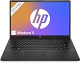 HP Laptop mit 17,3' FHD Display, AMD Ryzen 5 7520U, 8GB DDR5 RAM, 512 GB SSD, AMD Radeon-Grafik, Windows 11, QWERTZ, Schwarz inkl. 25 GB Dropbox-Speicher für 12 Mo