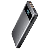Power Bank, Battery Pack 15000mAh 22.5W Schnelles tragbares Ladegerät Powerbank mit LED Anzeige QC 3.0 USB C Externer Akku mit 3 Ausgängen & 2 Eingängen Kompatibel mit iPhone/iPad/Samsung
