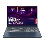 Lenovo IdeaPad Slim 3 Laptop | 16' WUXGA Display | AMD Ryzen 5 7535HS | 24GB RAM | 1TB SSD | AMD Radeon 660M Grafik | Windows11 | QWERTZ | Cosmic blau | 3 Monate Premium Car