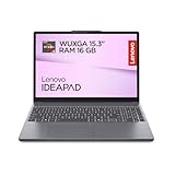 Lenovo IdeaPad Slim 3 Laptop | 15.3' WUXGA Display | AMD Ryzen 5 150 | 512GB SSD | 16GB RAM | AMD Radeon Grafik | QWERTZ | Windows 11 | Luna Grau | 3 Monate Premium Car