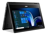 Acer TravelMate Spin B3 (TMB311RNA-32-P9NX) Schüler Convertible Notebook | 11 Zoll FHD Touch-Display | Intel Pentium N6000 | 8 GB RAM | 128 GB SSD | Intel UHD | Windows 10 PRO (EDU) | QWERTZ Tastatur