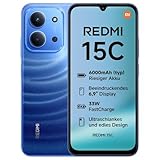 XIAOMI Redmi 15C Smartphone 4GB+128GB, Handy mit Android, 6,9' 120Hz Display, 50MP AI Dual-Kamera, 6000mAh Akku, 7,99mm schlank, Blau