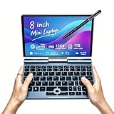 KOOFORWAY 8-Zoll 2-in-1 Mini-Laptop mit QWERTZ-Tastatur, drehbarem HD-Touchscreen & Stiftunterstützung, Win 11 Pro, N95, 12GB RAM, 1TB SSD, Wi-Fi 6, BT 5.2, HDMI, Typ-C, 2MP Kamera (N95(12GB-1TB))