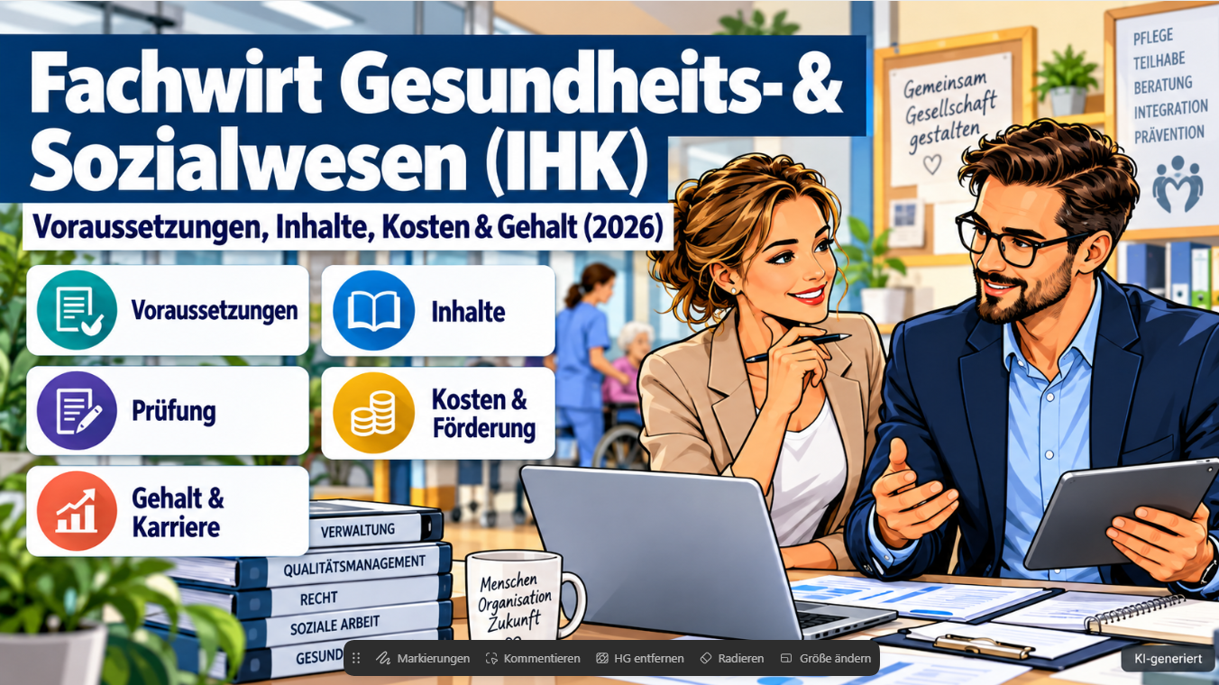 Fachwirt im Gesundheits- und Sozialwesen IHK – Voraussetzungen, Kosten und Karriere