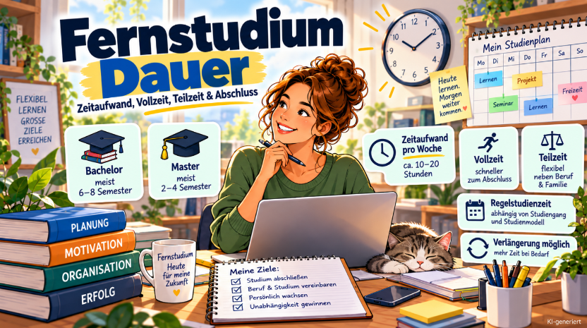 Fernstudium Dauer: Bachelor, Master & Zeitaufwand