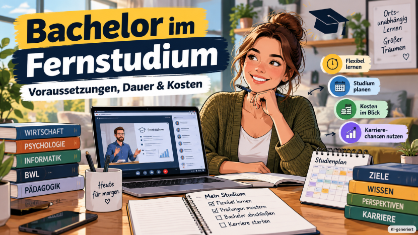 Bachelor im Fernstudium: Voraussetzungen, Dauer & Kosten