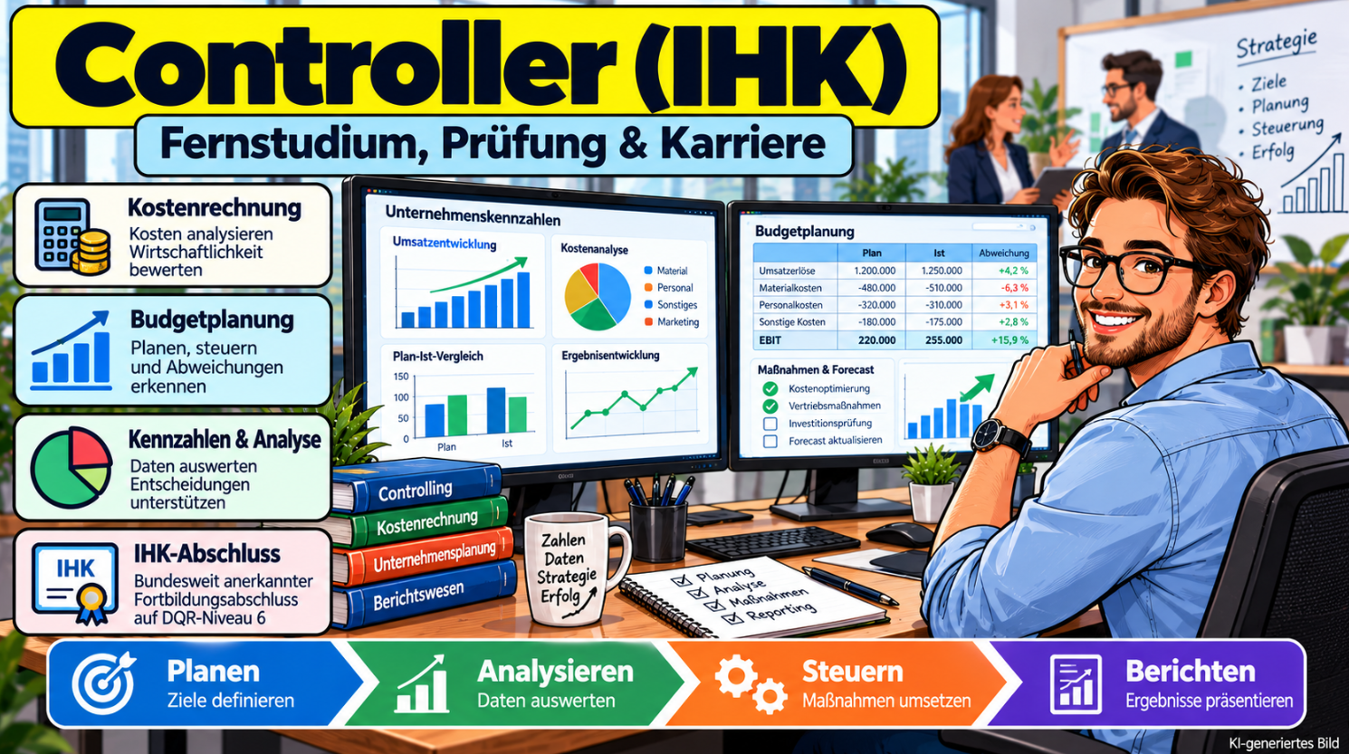Geprüfter Controller (IHK): Fernstudium, Prüfung & Kosten