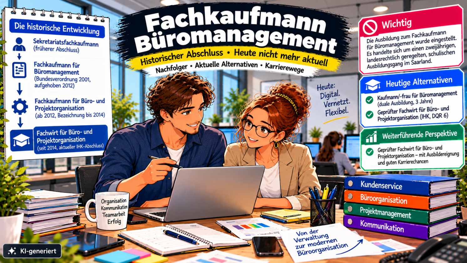 Fachkaufmann Büromanagement: Gibt es den Abschluss noch?