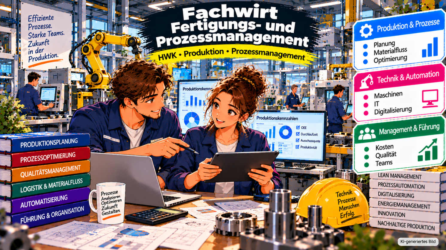 Fachwirt Fertigungs- und Prozessmanagement (HWK): Kosten & Inhalte