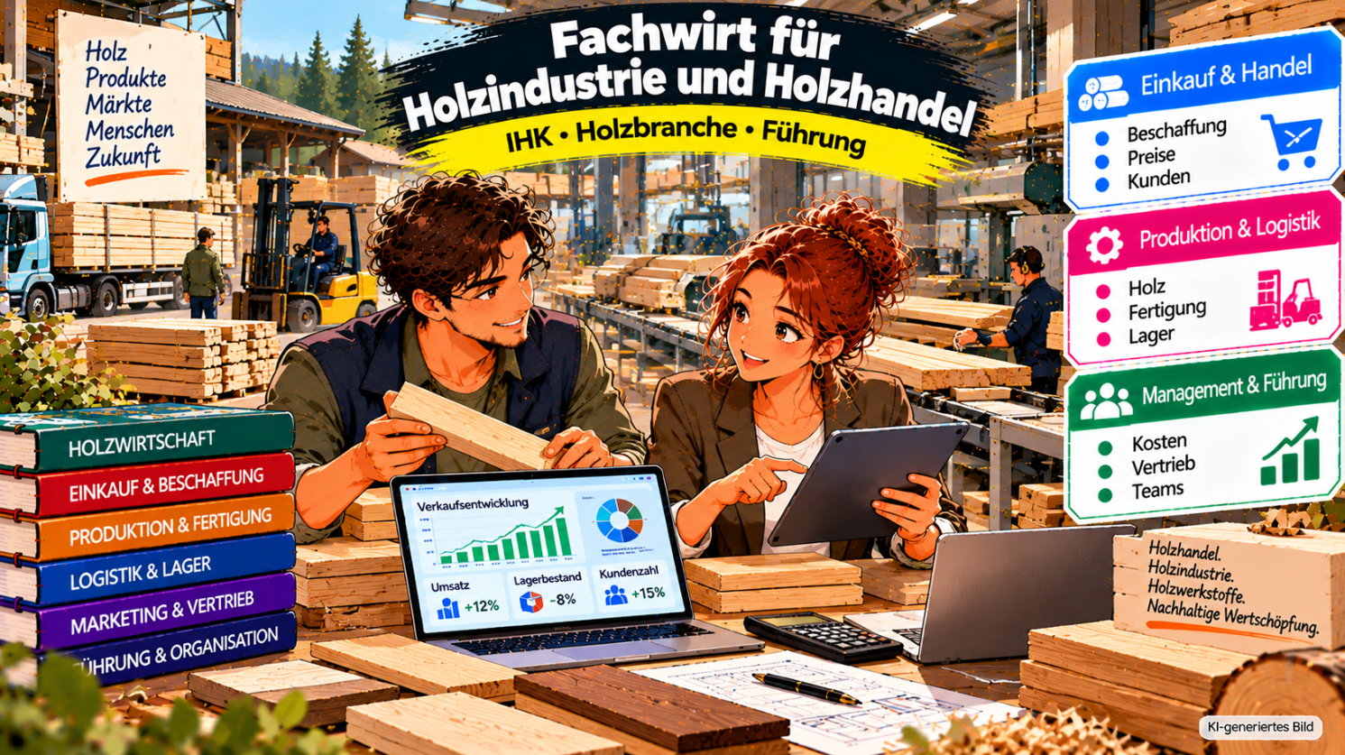 Fachwirt Holzindustrie und Holzhandel (IHK): Prüfung & Weiterbildung