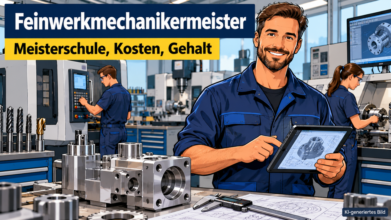 Feinwerkmechanikermeister werden: Voraussetzungen, Meisterschule, Kosten und Gehalt