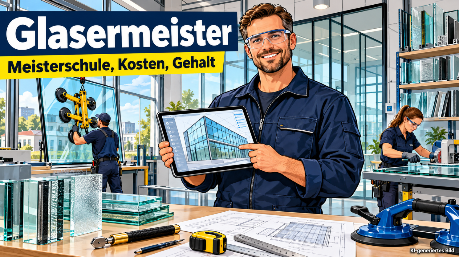 Glasermeister werden: Voraussetzungen, Meisterschule, Kosten und Gehalt