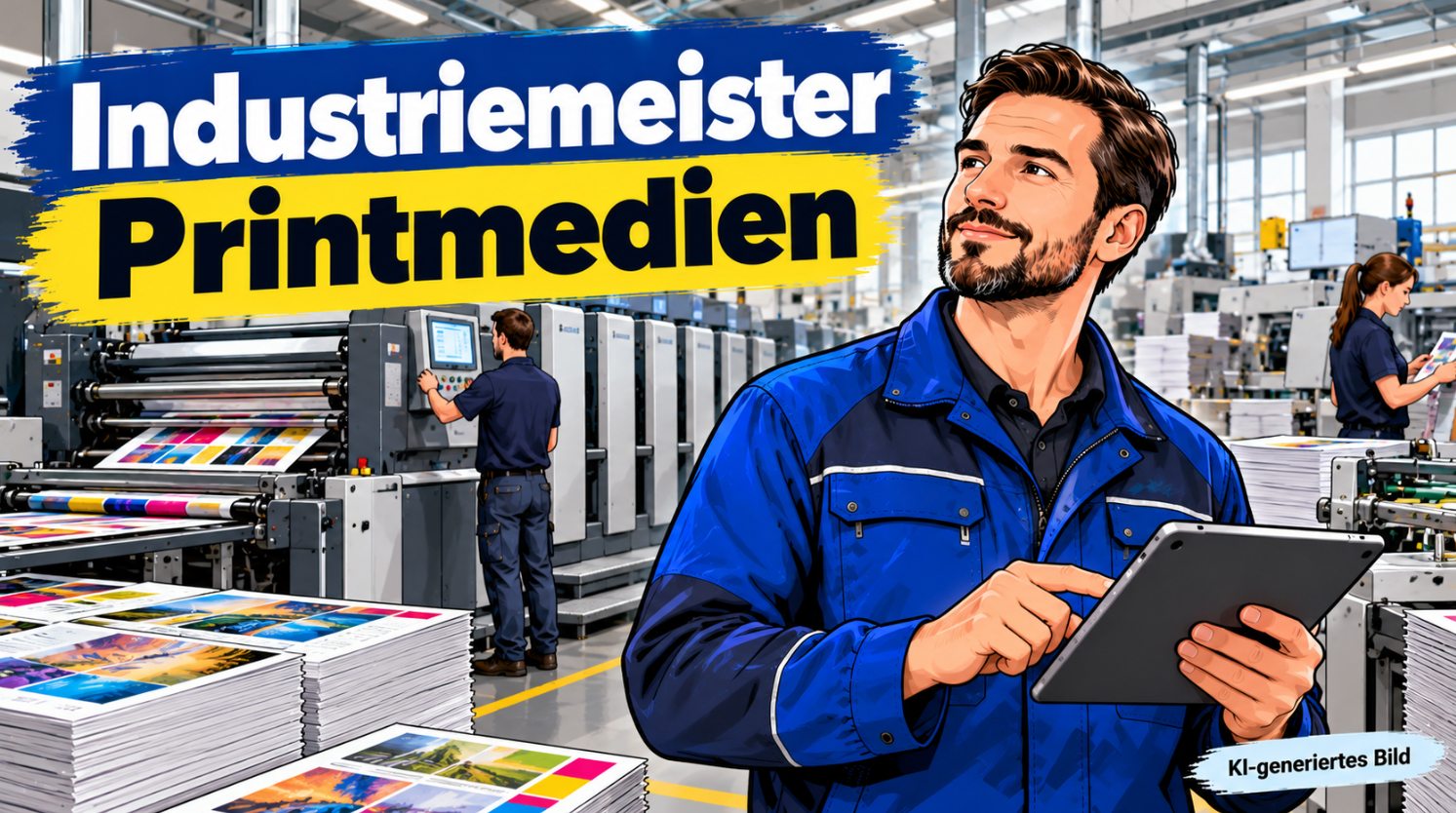 Industriemeister Printmedien: Weiterbildung, Prüfung, Kosten und Gehalt
