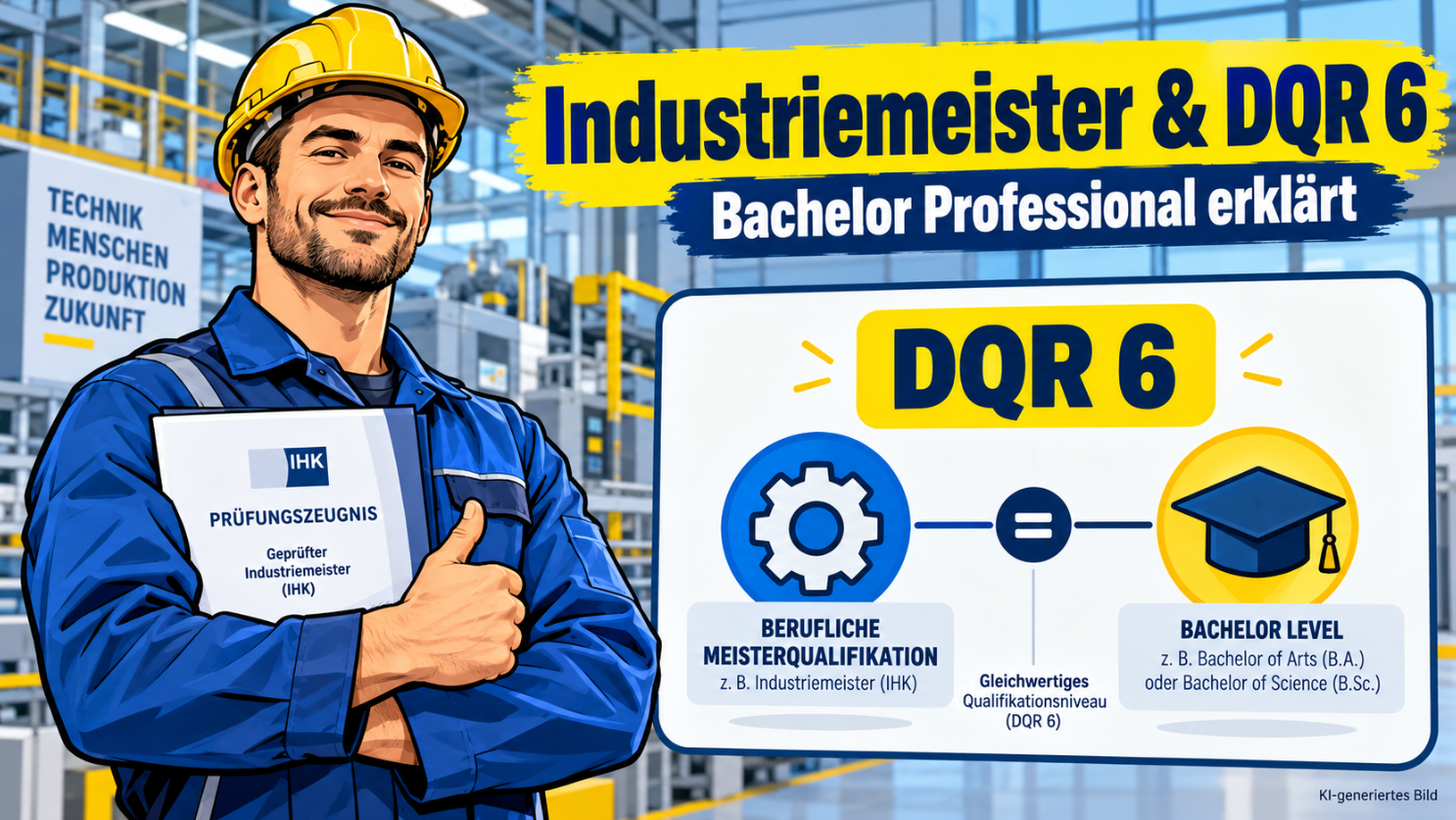 Industriemeister: Bachelor Professional und DQR 6 erklärt