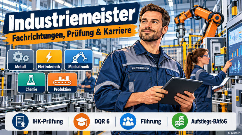 Industriemeister – Fachrichtungen, IHK-Prüfung und Karriere