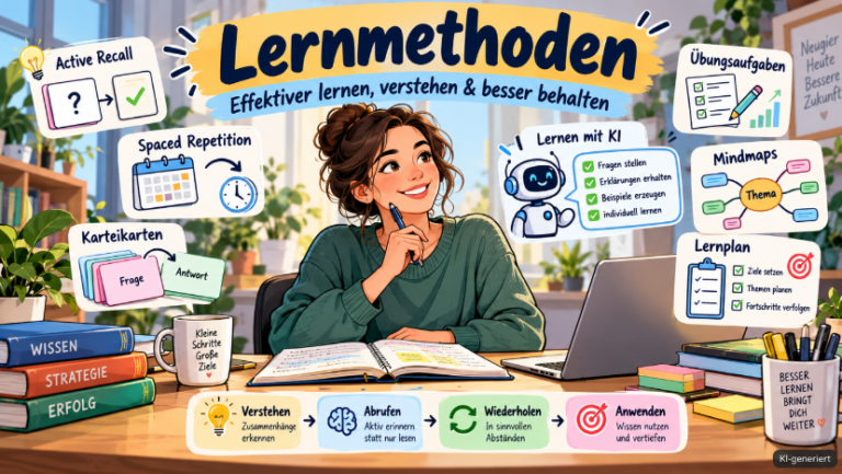 Lernmethoden: Effektiv lernen mit Active Recall & Co.