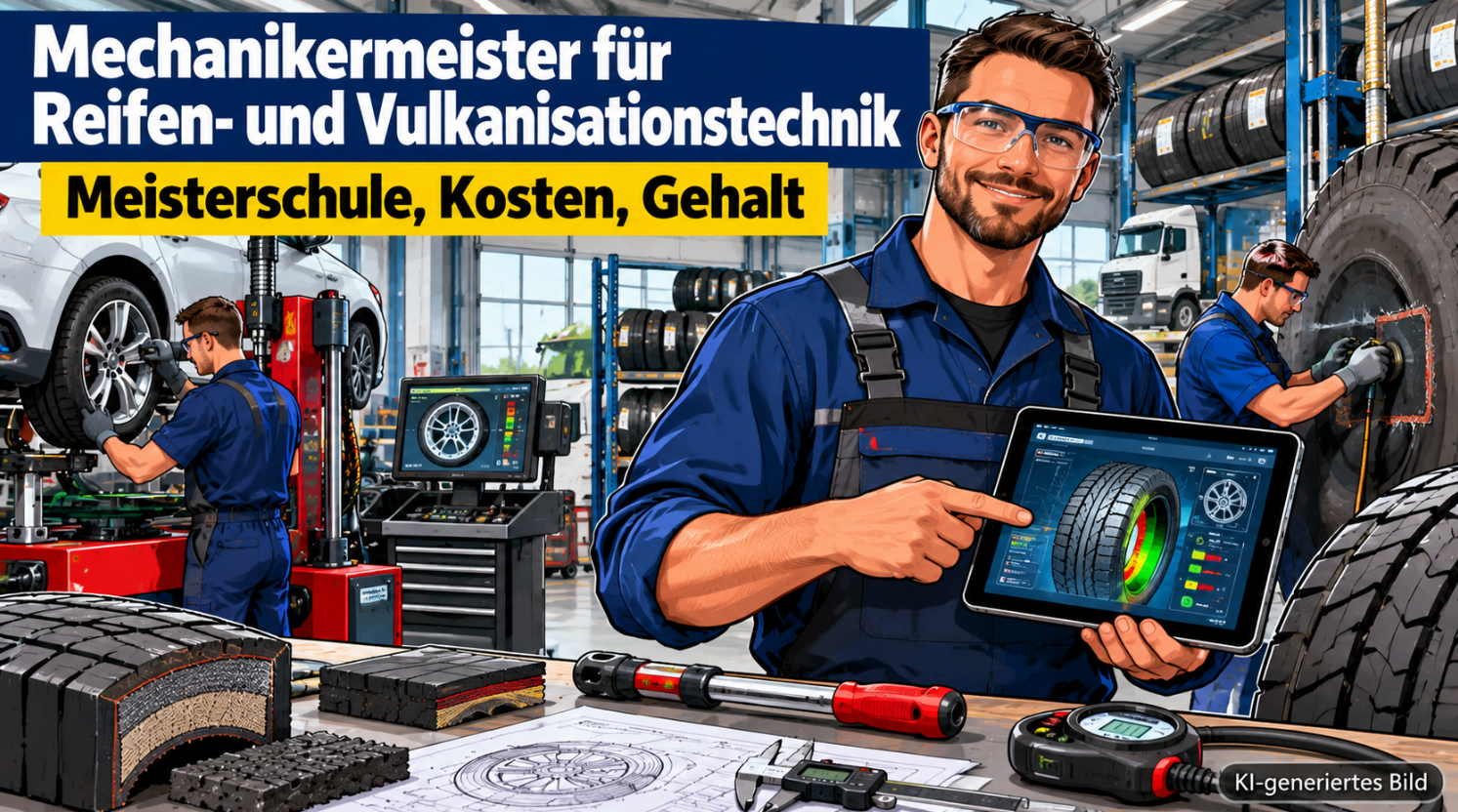 Mechanikermeister für Reifen- und Vulkanisationstechnik: Meisterschule, Kosten und Gehalt