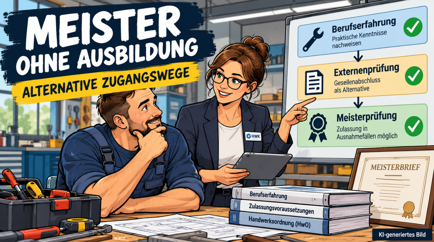 Meister ohne Ausbildung: Voraussetzungen und alternative Zugangswege