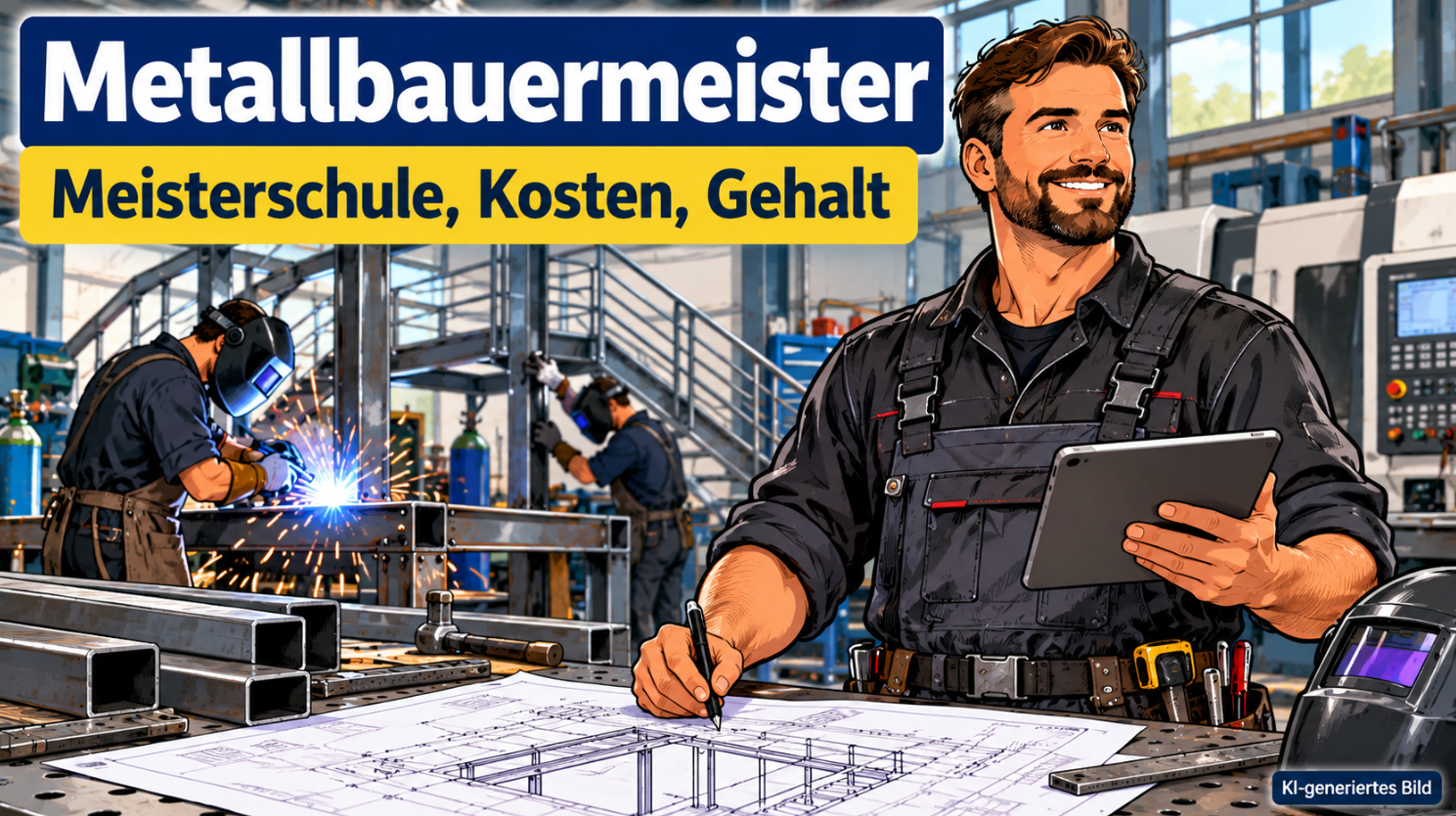 Metallbauermeister werden: Voraussetzungen, Meisterschule, Kosten und Gehalt