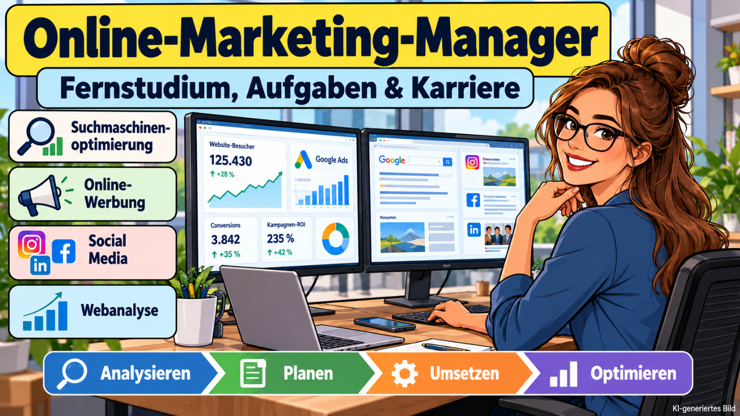 Online-Marketing-Manager: Fernstudium, Kosten & Gehalt