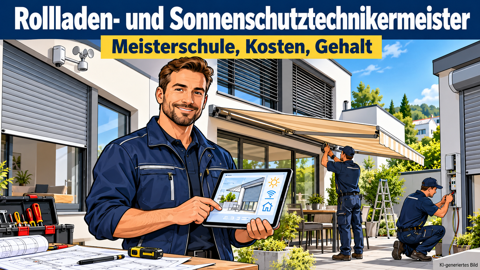 Rollladen- und Sonnenschutztechnikermeister werden: Voraussetzungen, Meisterschule, Kosten und Gehalt