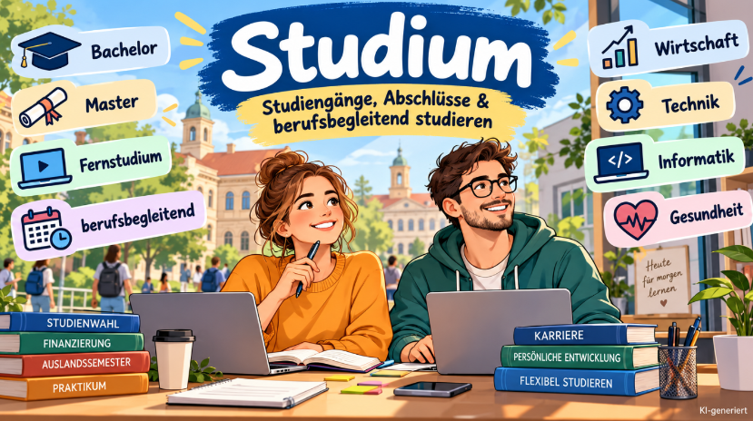 Studium: Studiengänge, Abschlüsse & berufsbegleitend studieren