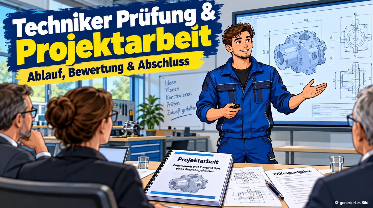 Techniker Prüfung: Projektarbeit, Ablauf und staatlicher Abschluss