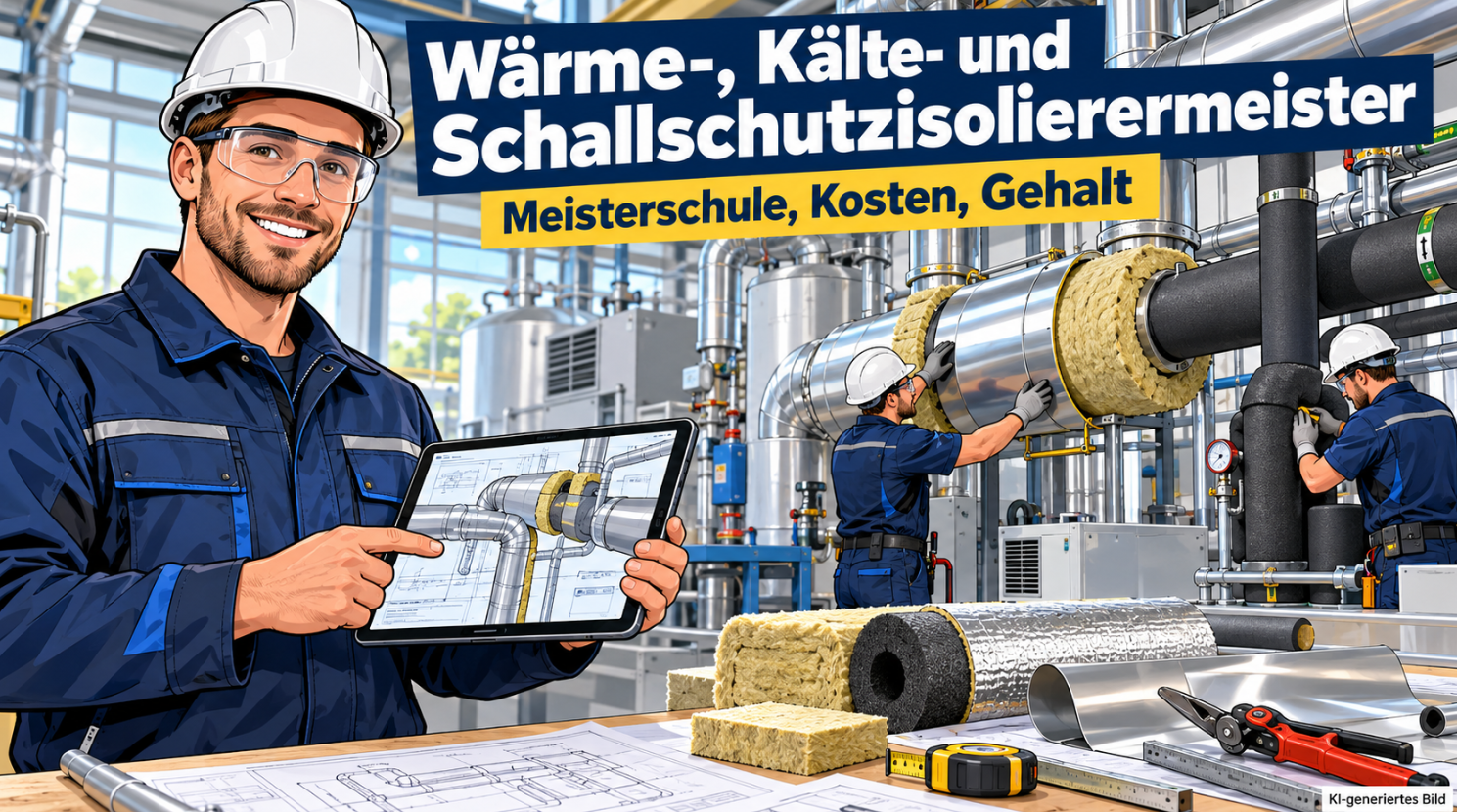Wärme-, Kälte- und Schallschutzisolierermeister werden: Voraussetzungen, Meisterschule, Kosten und Gehalt