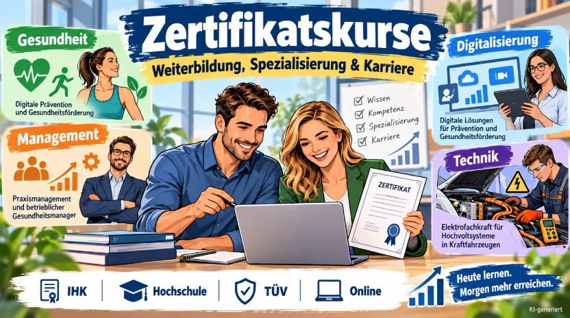 Zertifikatskurse – Weiterbildung, Spezialisierung und Karriere