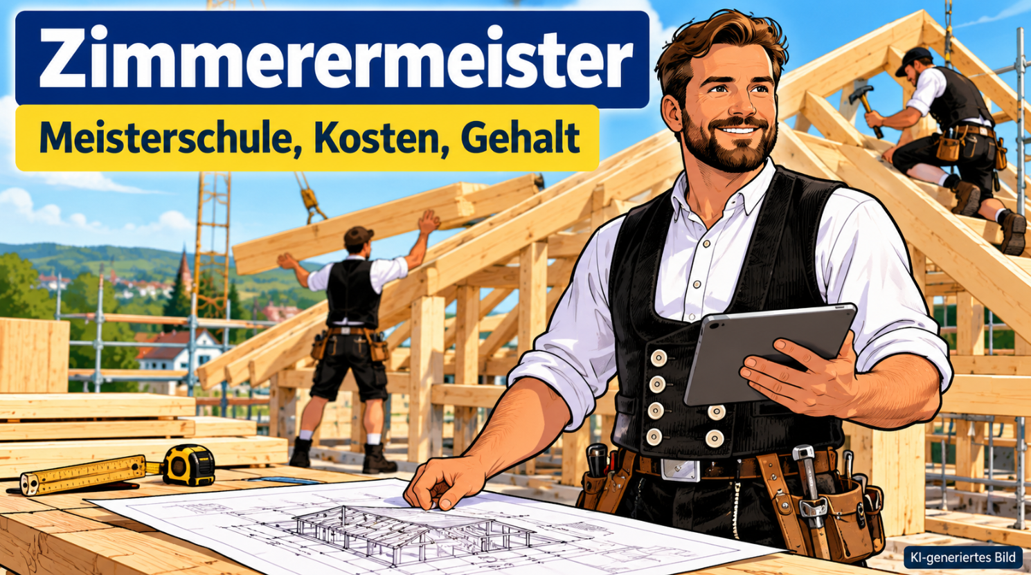 Zimmerermeister werden: Voraussetzungen, Meisterschule, Kosten und Gehalt